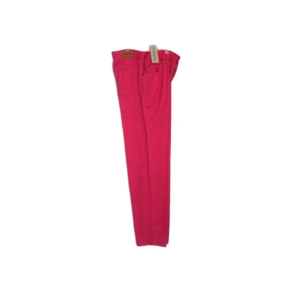 Evan Picone Twill Pants Straight Leg Pink High Waist 5 Pocket Size 10 NWT - Picture 7 of 13